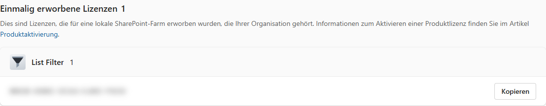 Liste der gekauften Vitextra-Produkte