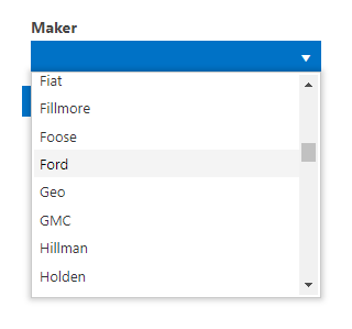 List filtering control