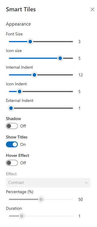 Web Part Settings