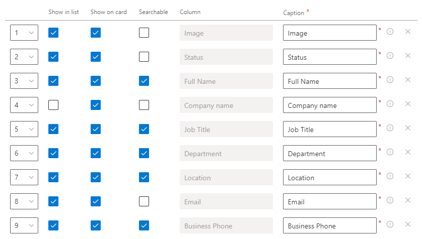 Built-in Attributes Settings