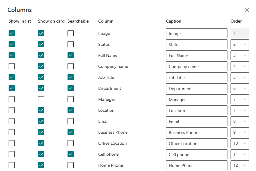 Built-in Attributes Section