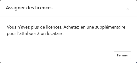 Formulaire d'attribution de licence