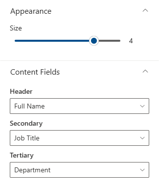 Employee Card Size and Fields