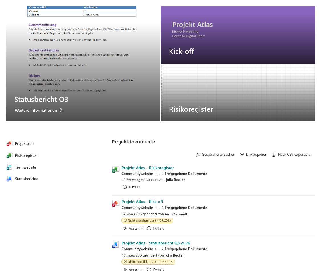 Smart Search als Block auf einer normalen SharePoint-Seite