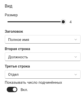 Группа «Внешний вид»