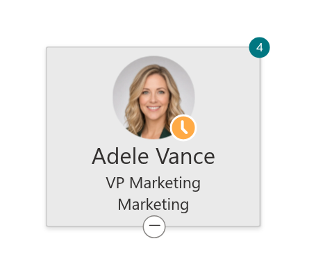 An employee card