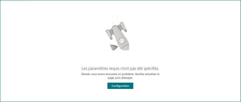 L'erreur affichée lorsque l'annuaire ne peut pas être chargé