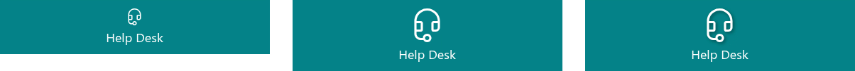 Icon size and shadow
