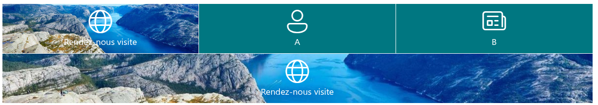 La même image sur des vignettes de tailles différentes