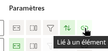 Les options de comportement d'une colonne