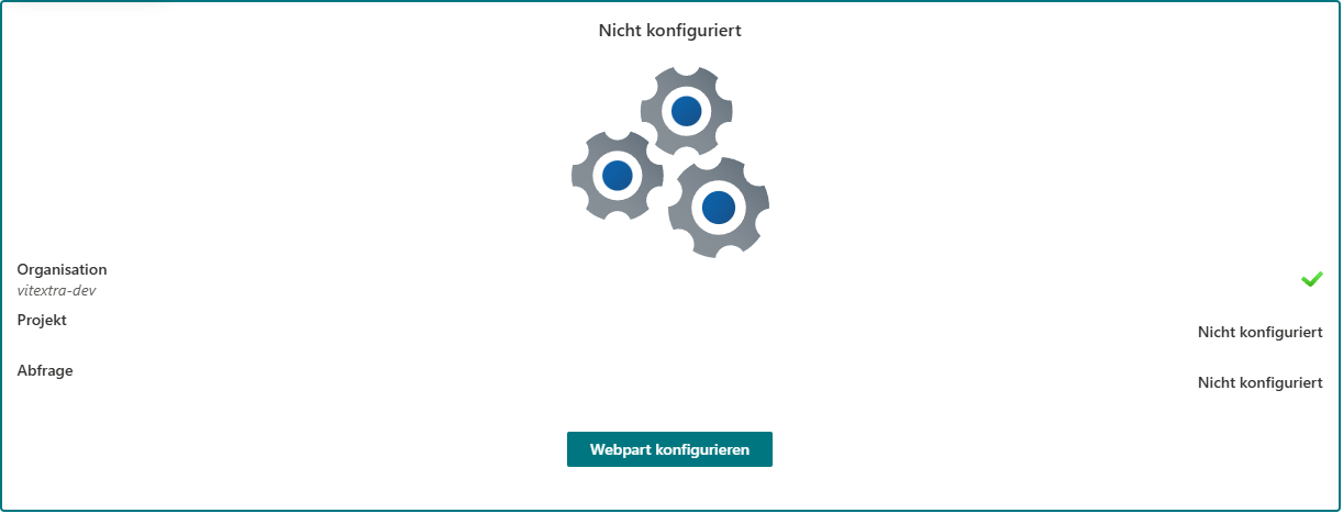 Die Checkliste „Nicht konfiguriert“
