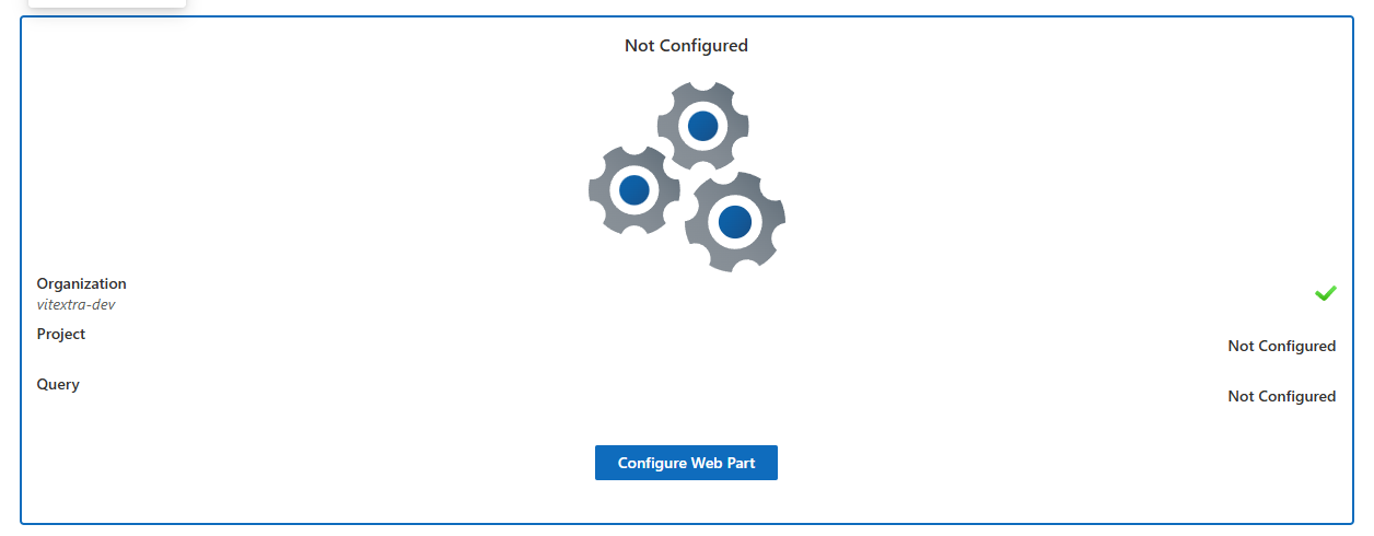 The Not Configured checklist