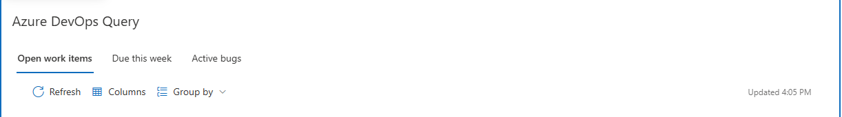 Query tabs and the command bar