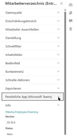 Gruppen des Eigenschaftenbereichs