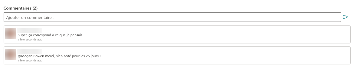 Commentaires sur une question
