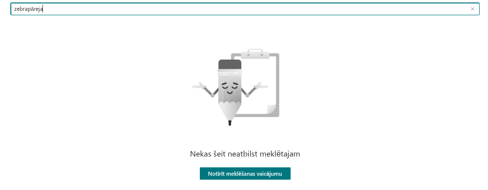 Tukšs meklēšanas rezultāts