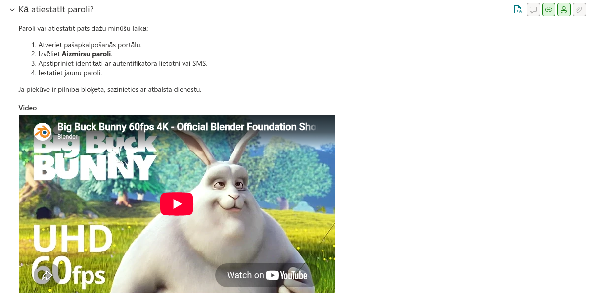 Video atbilde