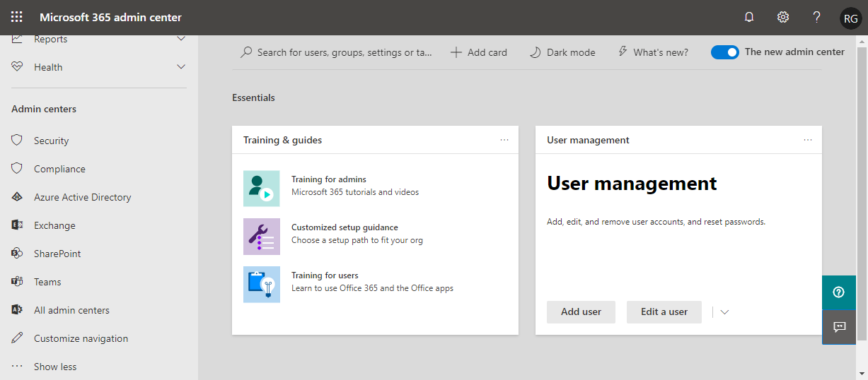 Go to SharePoint Admin Center