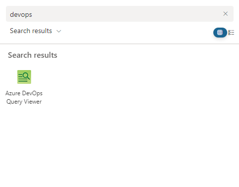 Adding the Azure DevOps Query Viewer Web Part