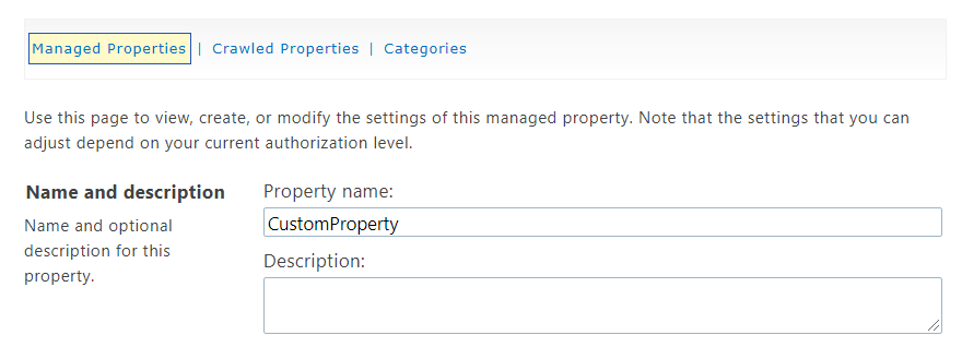 Configure the User Profile Property