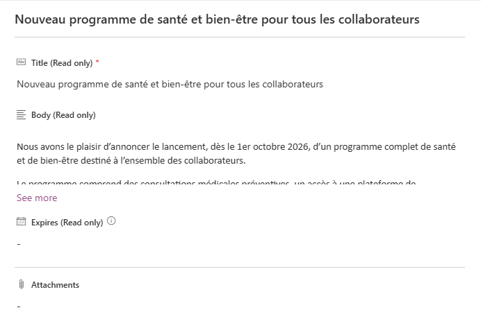 Vitextra Announcements Carousel. Contenu riche des annonces