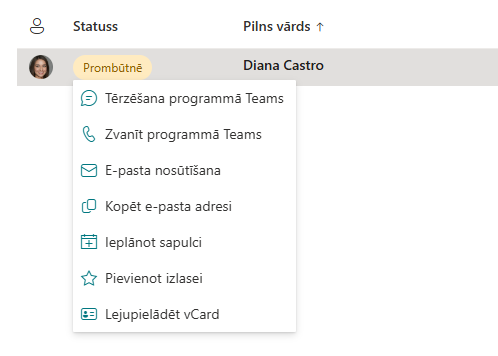 Vitextra Employee Directory. Saziņas darbības
