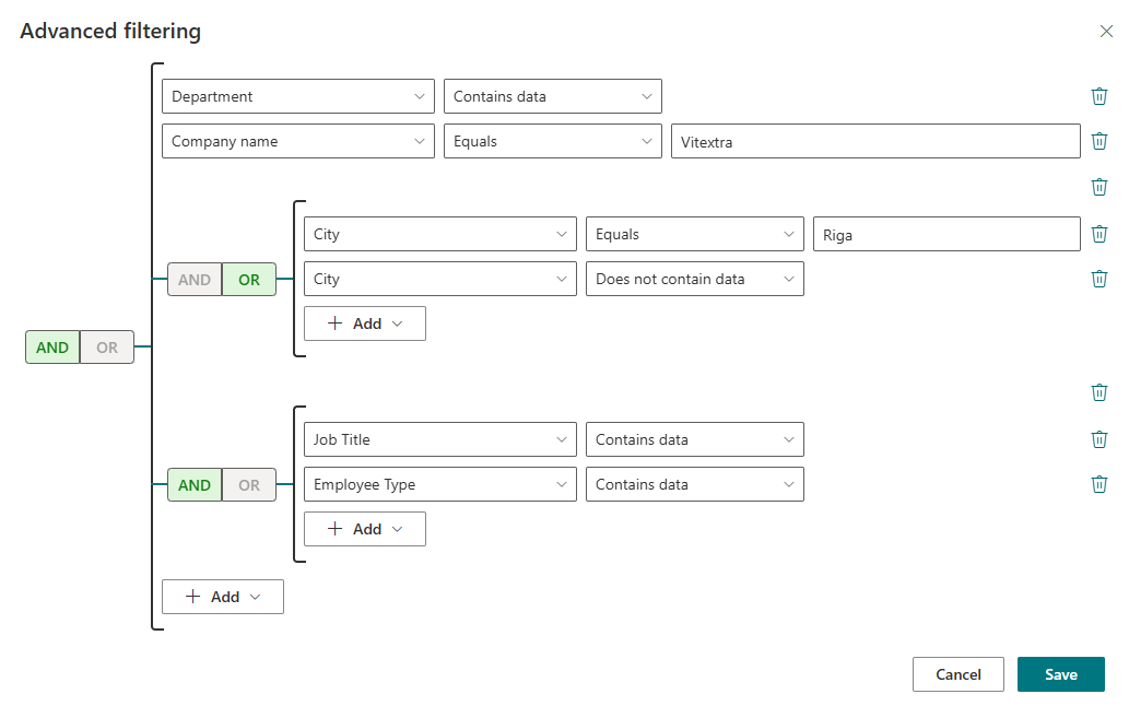 Vitextra Employee Directory. Entra ID Query Builder
