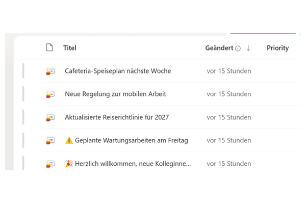 Announcements Carousel - Nahaufnahme des Freigabe-Badges oder Status