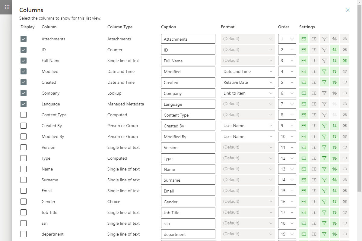 Vitextra List Filter Online. List View Editor