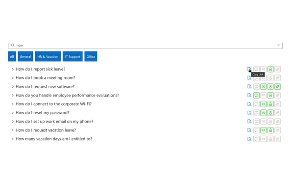 Questions & Answers - Compact Q&A UI shot