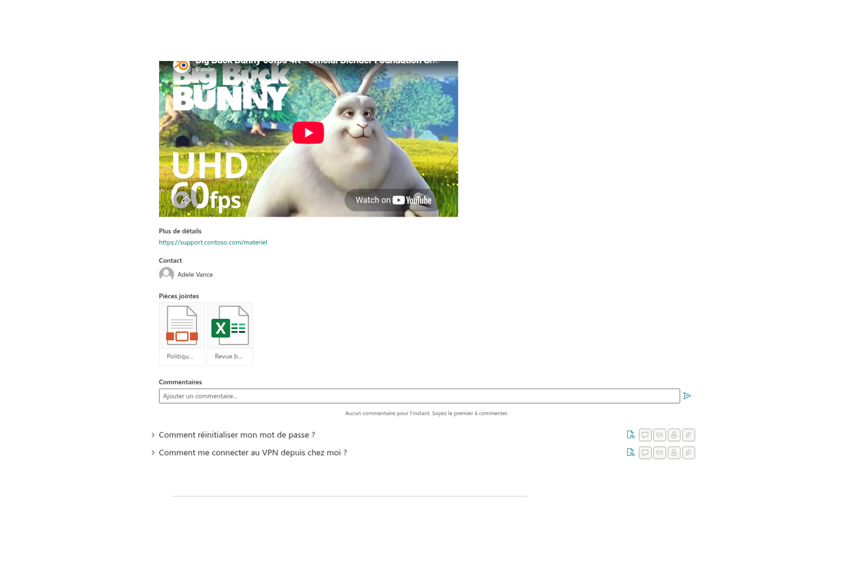 Questions & Answers - Boîte de dialogue nouvelle question