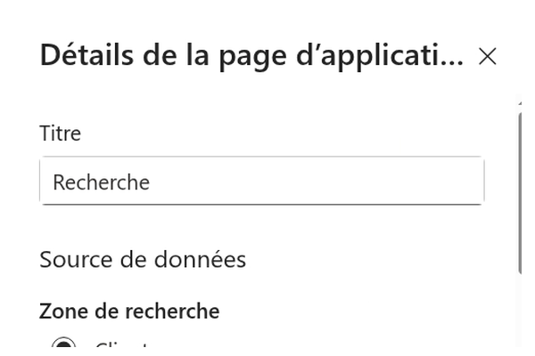 Smart Search - Gros plan du menu de tri