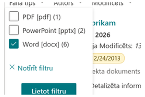 Smart Search - Rezultāta kartītes vai detaļu tuvplāns