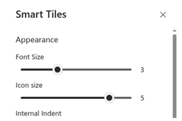 Smart Tiles - Compact tiles layout shot